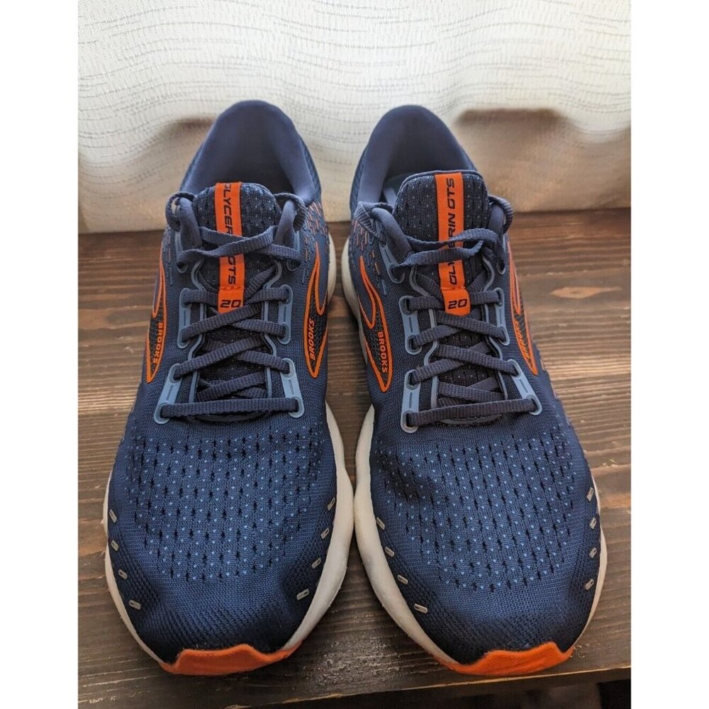* Brooks Glycerin 20 Men's Road Running Shoes Size 11 D Blue Orange